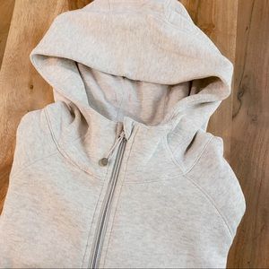 90 Degree Heather Gray Hooded Zip Front Jacket
